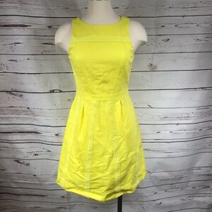 J.Crew Yellow Skater Dress